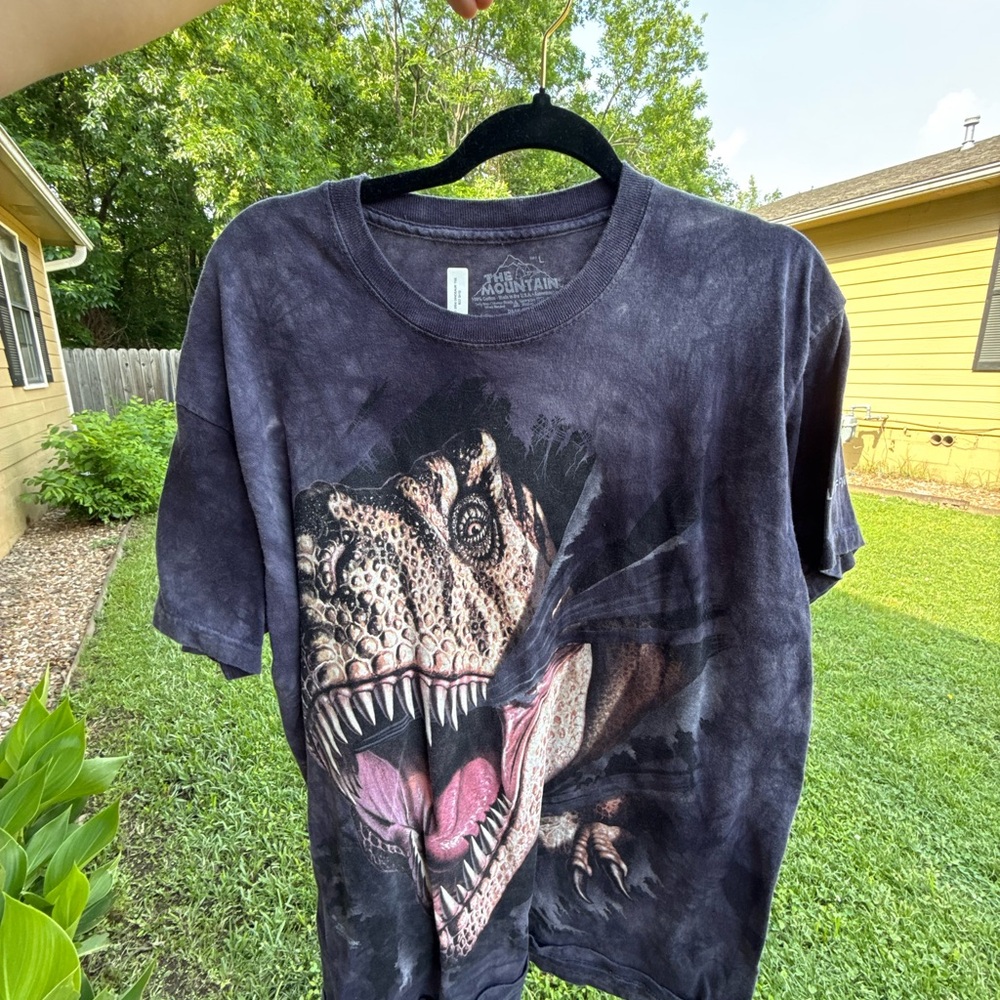 The Mountain Charcoal Dinosaur Tee